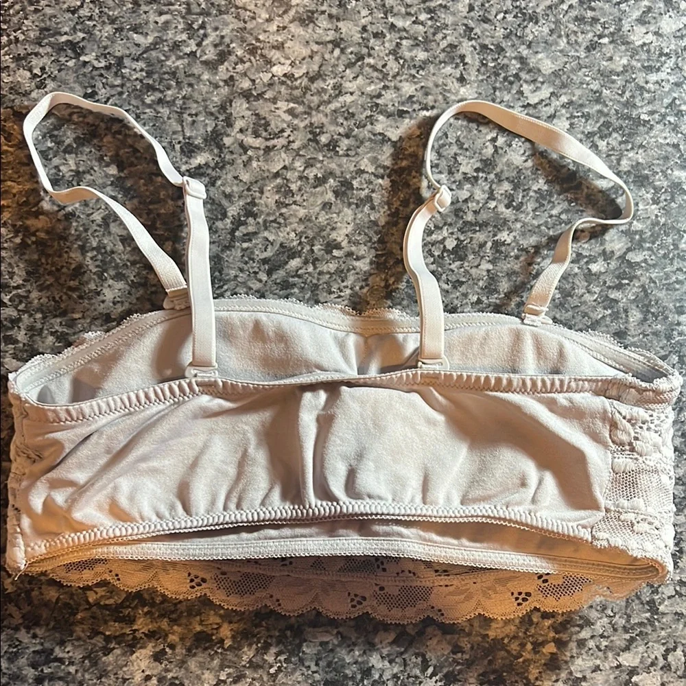 Floral Lace Bralette‎ light grey size 36 Oh So Soft adjustable/removeable straps